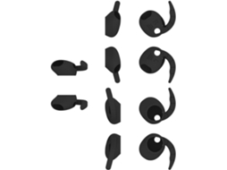 5 Pares De Crochets D ' Oreille Em Silicone Souple, Embouts Com Design Antidérapant, Parfaits Para Les