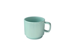 Caneca de Cerâmica Às Riscas Simples em Esquema de Cores Macaroon Caneca de Café