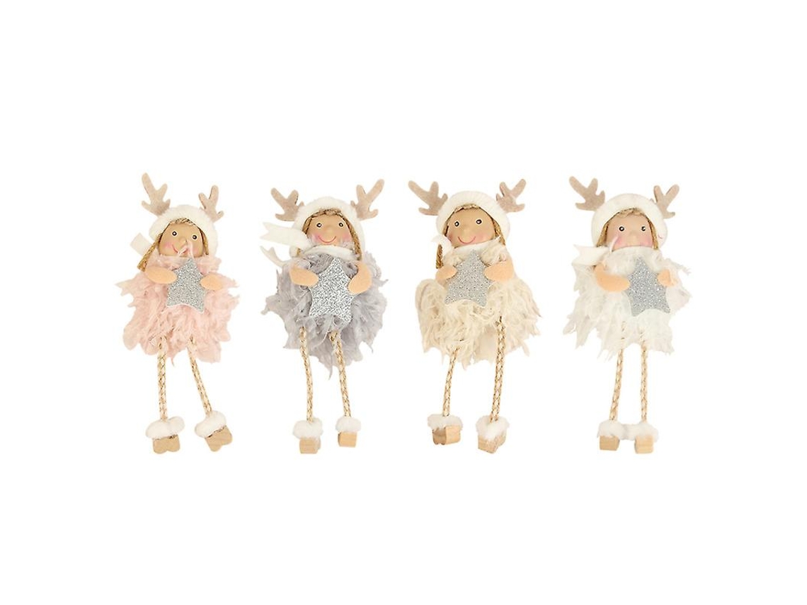 4 Unidades de Decoração de Boneca de Árvore de Natal ALLINLESS