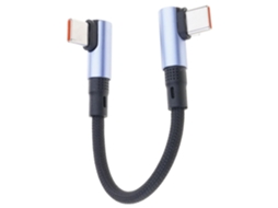Cabo De Carregamento Rápido Usb-c Para 90 Graus, Dados Portátil Curto