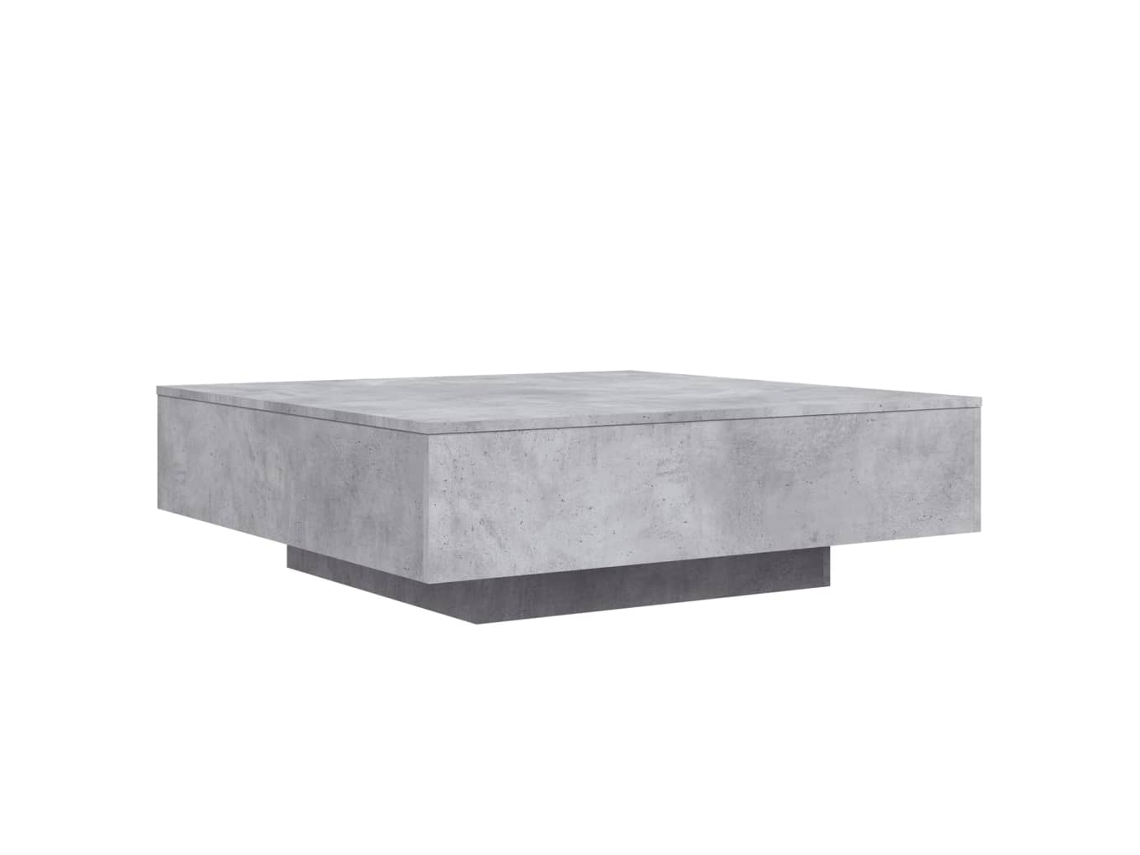 Mesa de Centro Derivados de Madeira Cinza Cimento MAISON EXCLUSIVE (100x100x31 cm)