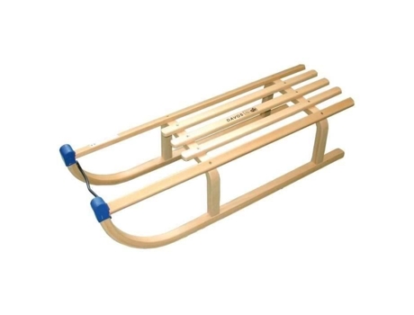 Trenó de madeira EDA Davos - Dimensões 90 X 32 X 22,5 CM - Madeira certificada TUV Cor Madeira natural