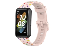 Pulseira De Silicone Esportiva Com Bolinhas Coloridas Para Huawei Band 7