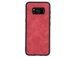Capa de Couro LAXISCREED para Samsung Galaxy S8 Vermelha