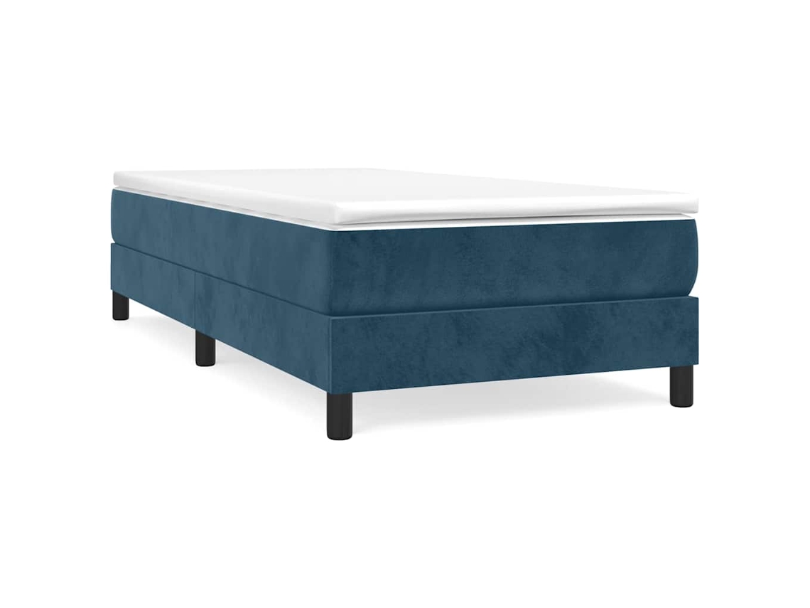 Box Spring Bed Frame, Box Spring Bed Frames Vidaxl Azul Veludo (80 X 200 Cm)
