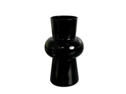 Vaso de cerâmica decorativo moderno para casa, vaso simples de capim-dos-pampas de outono CXC (preto)