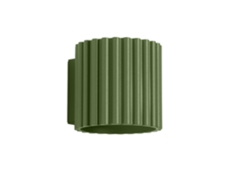 Candeeiro De Parede Aura De Alumínio Verde Oliva 10x10x12cm Sollux Lighting