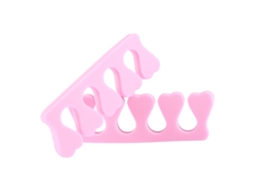 KOFIHETY Par De Separadores Para Dedos E Dedos Dos Pés Em Espuma Macia, Ferramenta Para Unhas, Manicure E Pedicure, Cor Rosa