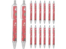 Conjunto De 20 Canetas Gel Natalinas, Com Desenhos Boneco Neve, Papai