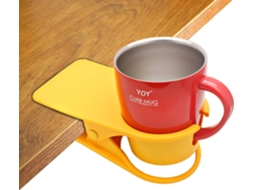 Suporte para Copo/ Garrafa de Mesa, Amarelo, para Canecas BRILVIBERA