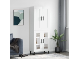 Armario alto 69,5x34x180 cm Derivados de madera Blanco