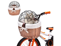 2026canasta Delantera De Mimbre Para Cachorros, Canasta Para Bicicleta, Transportador De Mascotas Para Perros, Cachorros Y Gatos