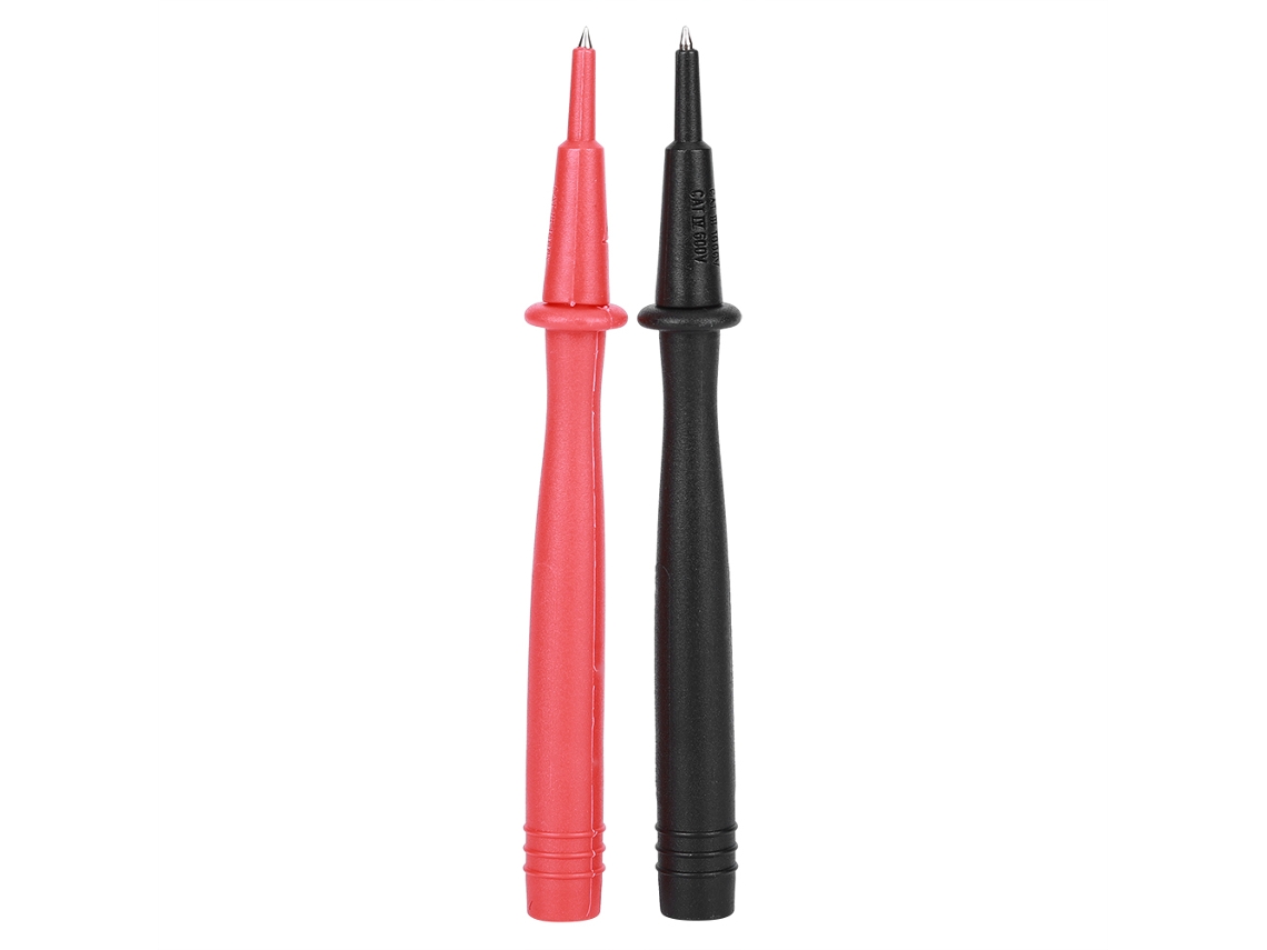 2pcs Sonda de Teste Multímetro P8804, Cobre Galvanizado, Níquel, 2mm, Agulha, Jack Banana 4mm, Vermelho, Preto | S/MARCA