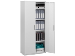 Armário Para Arquivo Aço Cor Branco 80x40x180 Cm Homcom