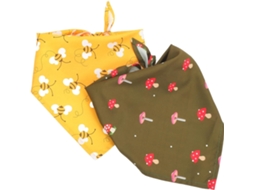 Bandana Triangular Ajustável Cães Frcolor, 2 Peças, Poliéster