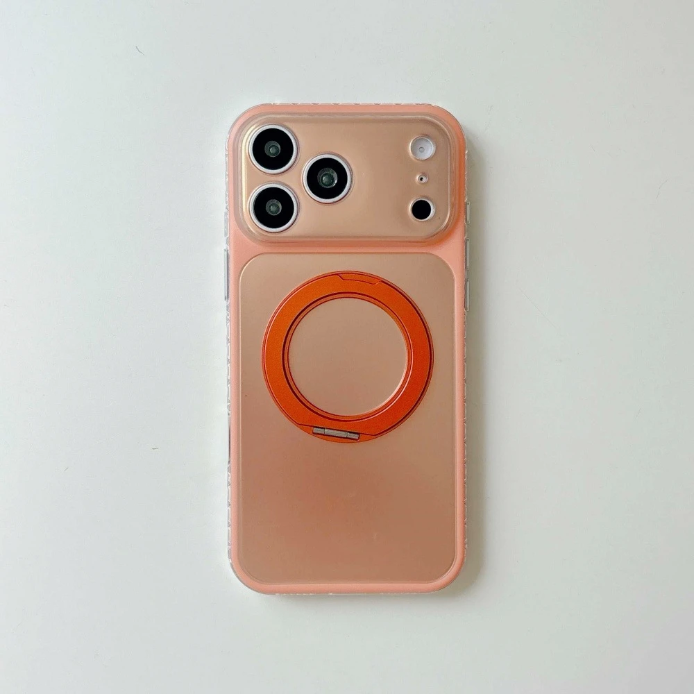(laranja, Iphone 16) Capa De Celular Macia, Suporte Giratório 360°, Proteção Total Da Câmera, Capa Protetora À Prova De Choque.