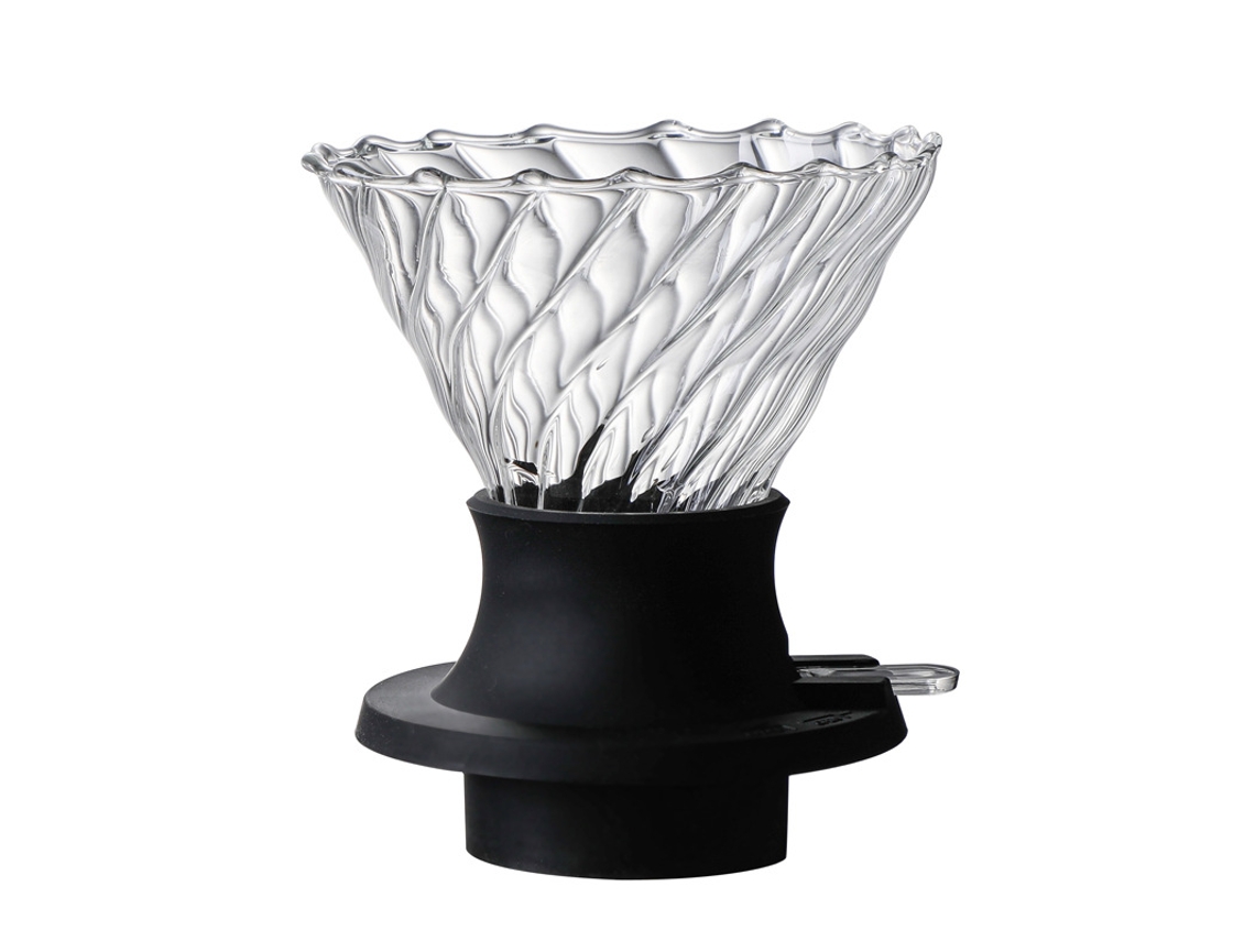 Interruptor Gotejador de Imersão de Vidro V60 para Cafeteira em Forma de V Gotejador de Café e Filtros V02