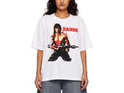 Rockinstone Rambo Movie Red Rambo Movie White Adult T-shirt Size:xxxl