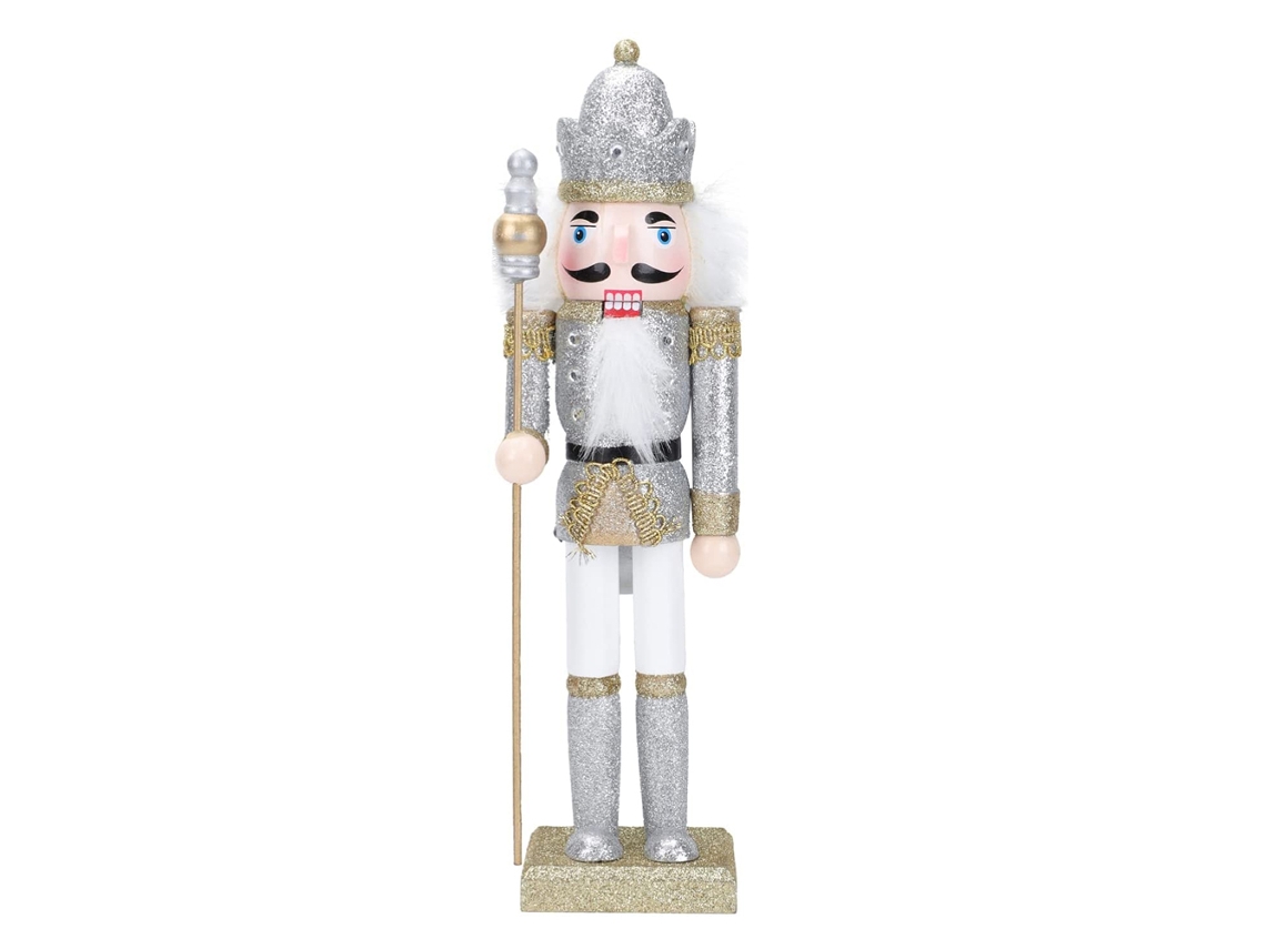 Laxiscreed Presépio De Natal Com Soldado De Madeira E Rei, Figuras Decorativas Para Festas, 1 Peça