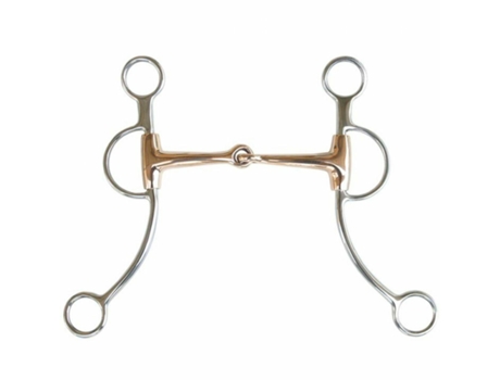 Pedaço de freio para barril de cobre de cavalo partido Brad Ren's