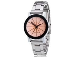 Reloj De Pulsera Casual Unisex Zhoulianfa Acero Plata Blanca Mujer Cuarzo Simple