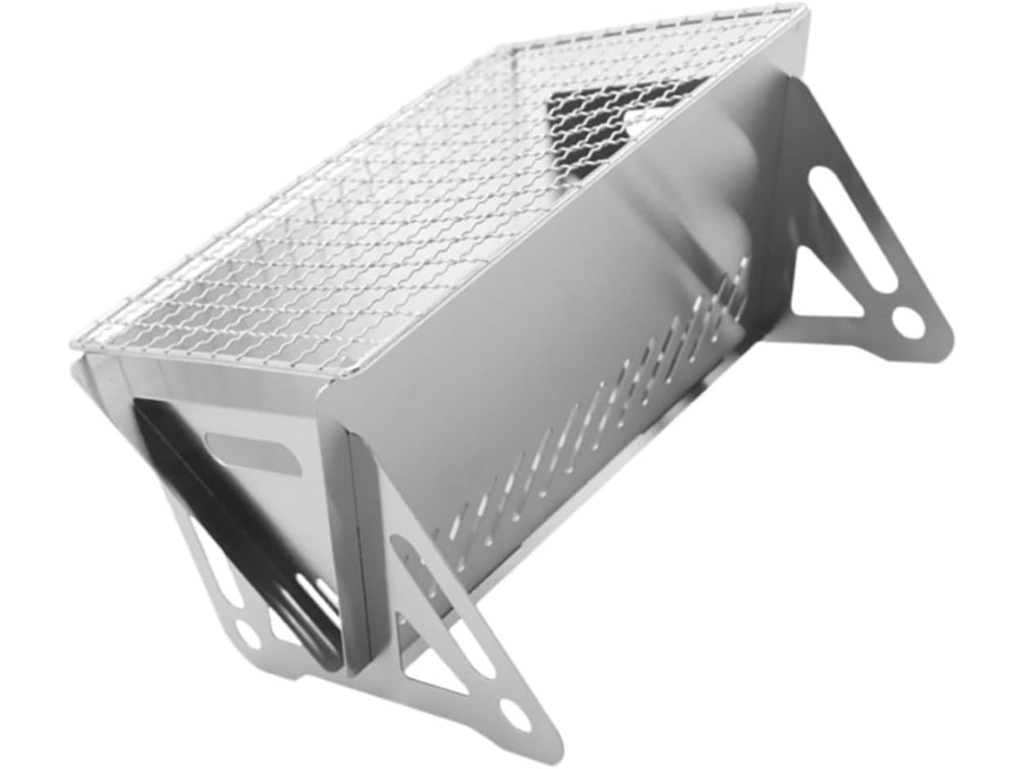Grade Portátil Em Aço Inox Resistente Ao Desgaste, Perfeita Para Camping. Gokoco