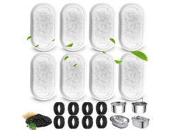 Filtro, 8 Cartuchos De Filtro + 8 Esponjas, Compatível Com Dispensadores De Água De Aço Inoxidável De 108 Oz/67 Oz.