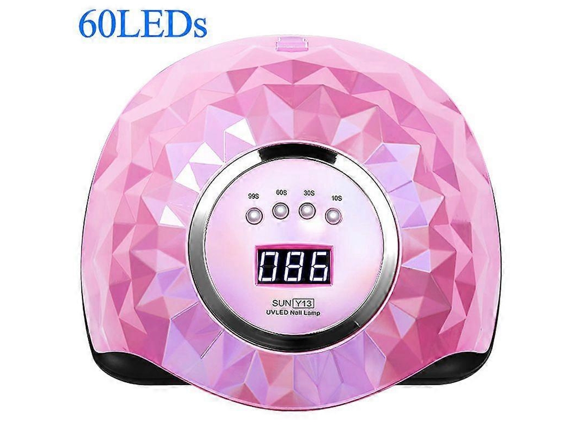 Lâmpada Led Uv Para Unhas De 248 W Com 60 Leds, Secagem Rápida, 4 Temporizadores, Rosa Ly Ebike