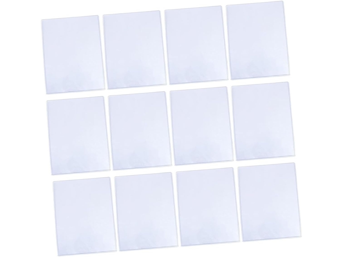12 Peças Lote De Bolsas Transparentes De Plástico Para Fotos E Cartões De Jogo Proteção Anti