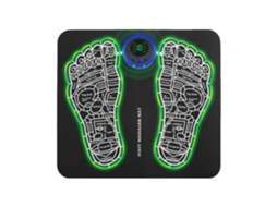 Massageador De Pés, Massageador Elétrico De Pés Ems, 13 Conjuntos, 8 Modos, Massageador De Pés Dobrável Com Tela Lcd, Recarregável Por Usb Slowmoose