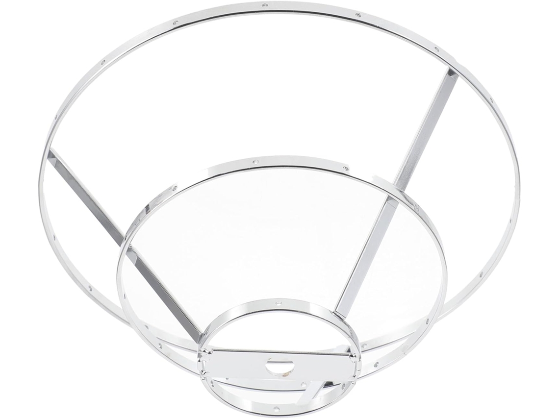 Suporte de Ferro para Pendurar, 3 Níveis, Prateado, Diâmetro 19 Cm, Altura 9 Cm, para SFUSHOS