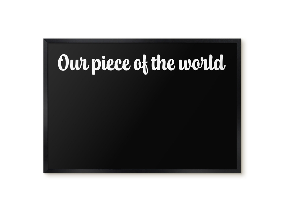 Magnetic Wall Board Our Piece Of The World For The Office Espelharte (60x40 Cm)
