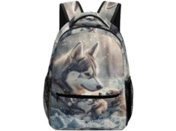 Mochilas Escolares Infantis Com Estampa De Husky Siberiano, Animais, Para Livros Meninos E Meninas.