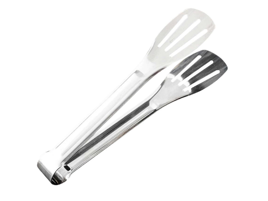 Pinça Para Alimentos Antiaderente, Fácil De Limpar, Em Aço Inoxidável, Com Cabo Longo, Utensílio De Cozinha.