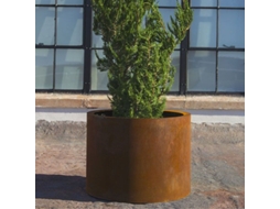 Plantador Cilindro Em Aço Corten Unidad / Ø 63.5 Cm / 33 Cm