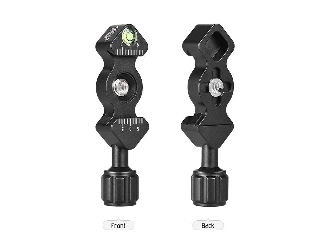Andoer Fc-sk25 Abrazadera De Liberación Rápida Universal Para Trípode Con Tornillos 1/4" Y 3/8" Compatible Con Arca-swiss Kirk Benro Sirui