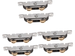 Conjunto De 6 Rodízios Deslizantes Para Porta Em Aço Inoxidável Com Polia Rolante