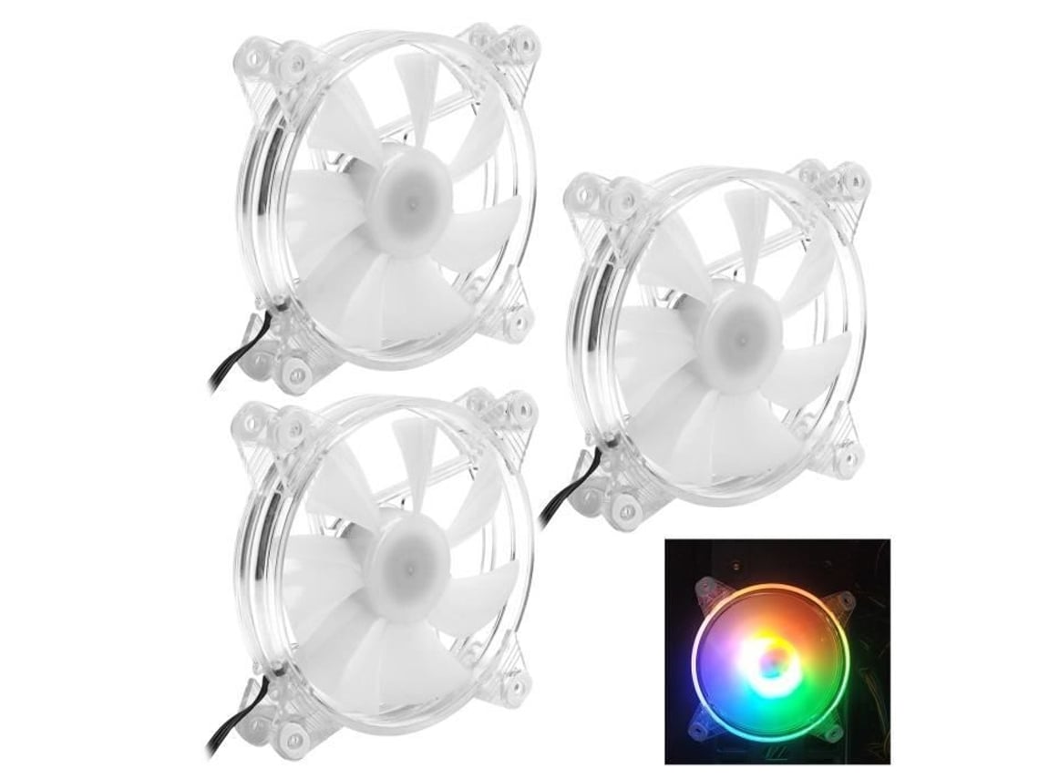 HURRISE Ventilador de Resfriamento de Caixa de Computador com Luz Fria 120Mm 12V 4Pin