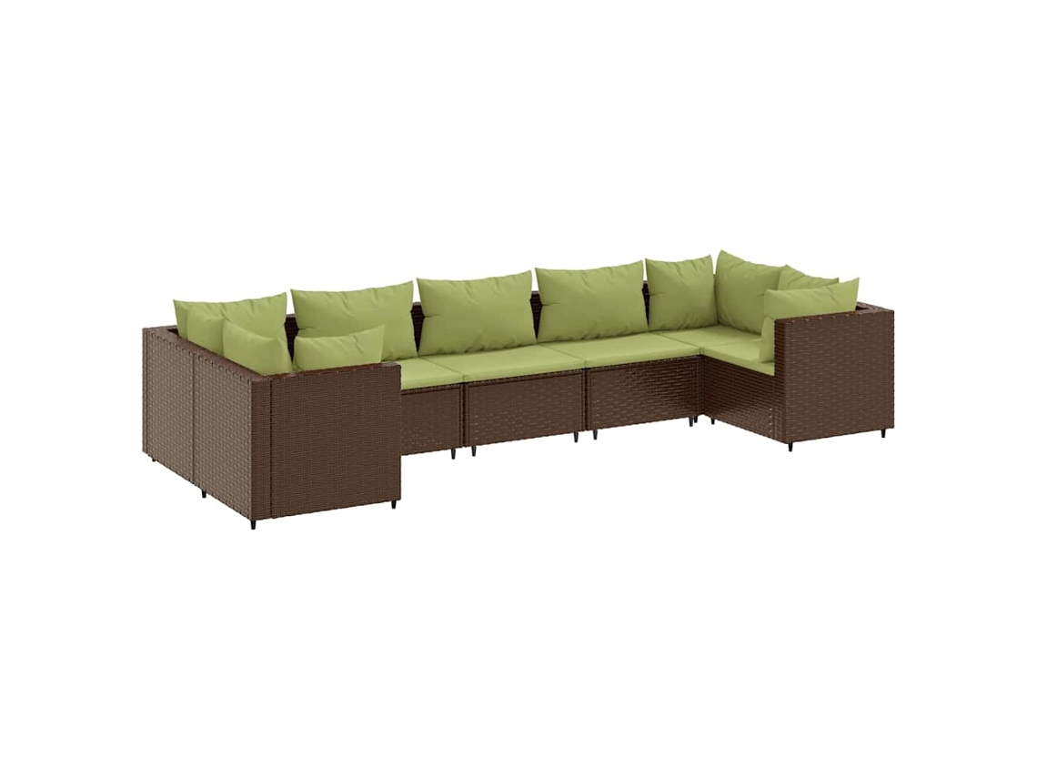 Garden Lounge Set, Garden Lounge Sets Vidaxl Marrom Rattan / Vime (n/a)