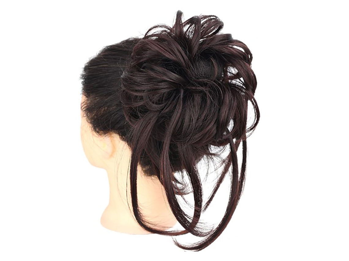 Peça De Cabelo Em Coque Bagunçado Extensão Ondulada E Crespo Para Penteados Soltos Femininos Outro