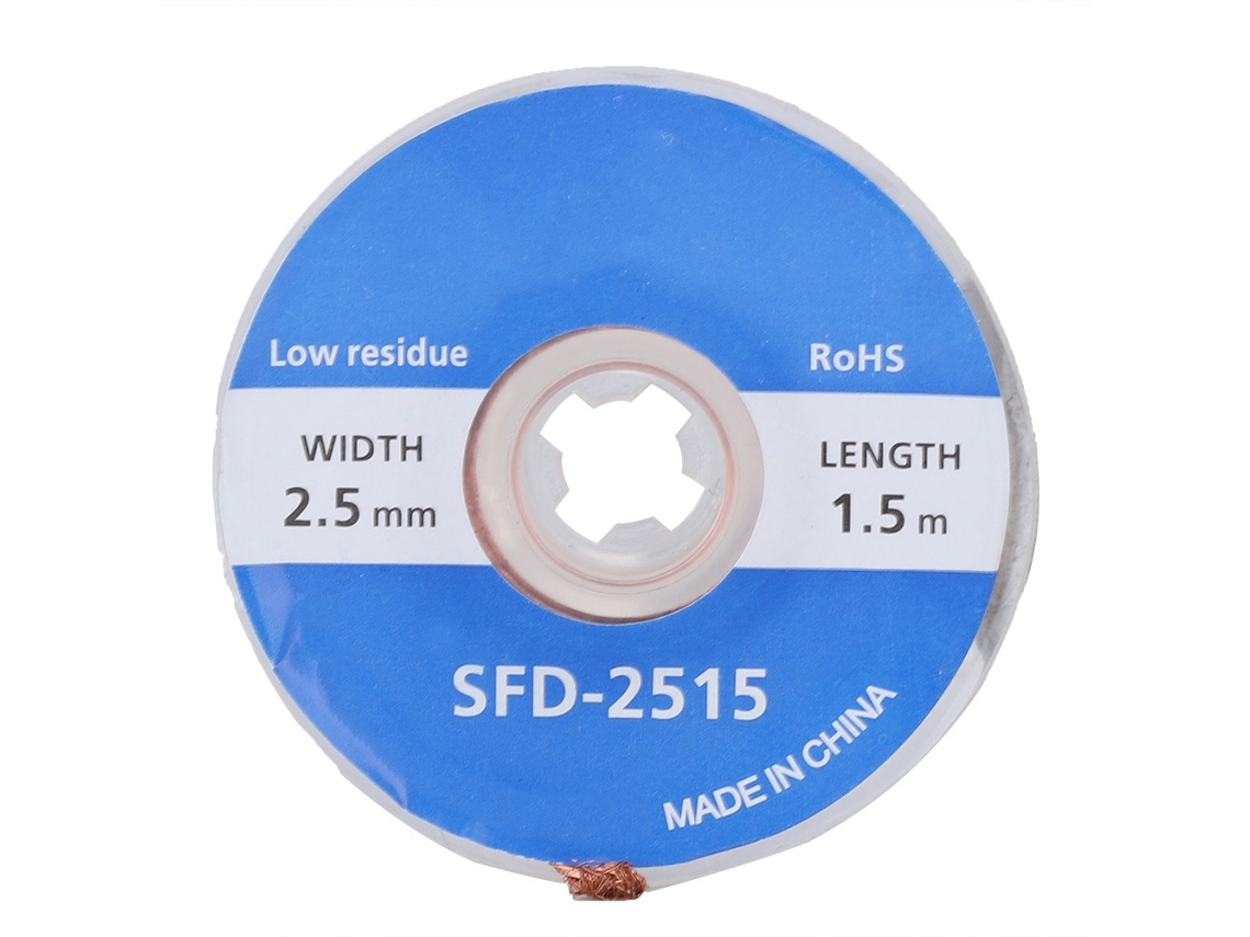 Fita Desoldar LAXISCREED 1.5m 2.5mm Reparo Celular Computador