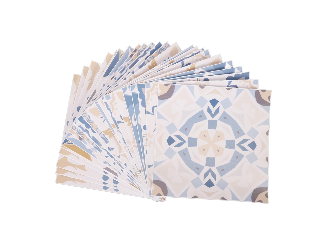 24pcs adesivo de azulejo 15x15cm autoadesivo resistente à água óleo retro parede cozinha banheiro Hz037 | S/MARCA