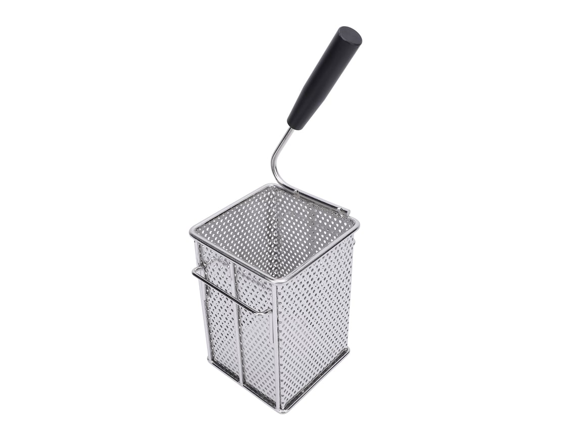 Cesta de fritura de aço inoxidável 304 com alça para batatas fritas e macarrão na cozinha residencial S/MARCA