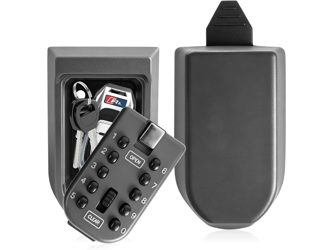 Cofre Chaves Eifson Exterior Botões Pressão 10.5x6.5x5.5cm (preto)
