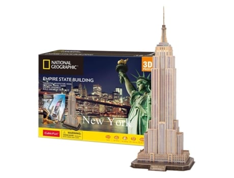 Puzzle 3D NAT GEO Empire State Building (Idade Mínima: 5 Anos - 66 Peças)