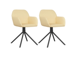 Swivel Dining Chair, Swivel Dining Chairs Vidaxl Creme Veludo (n/a)