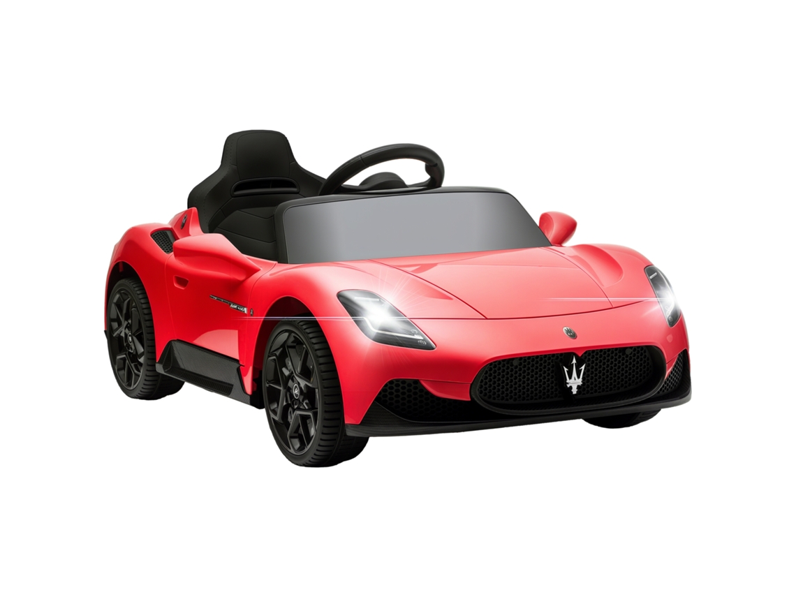 Maserati Mc20 12v, Carro Elétrico Infantil Licenciado, Controle Remoto, Led, Música e Buzina, 3 6 Anos, Vermelho
