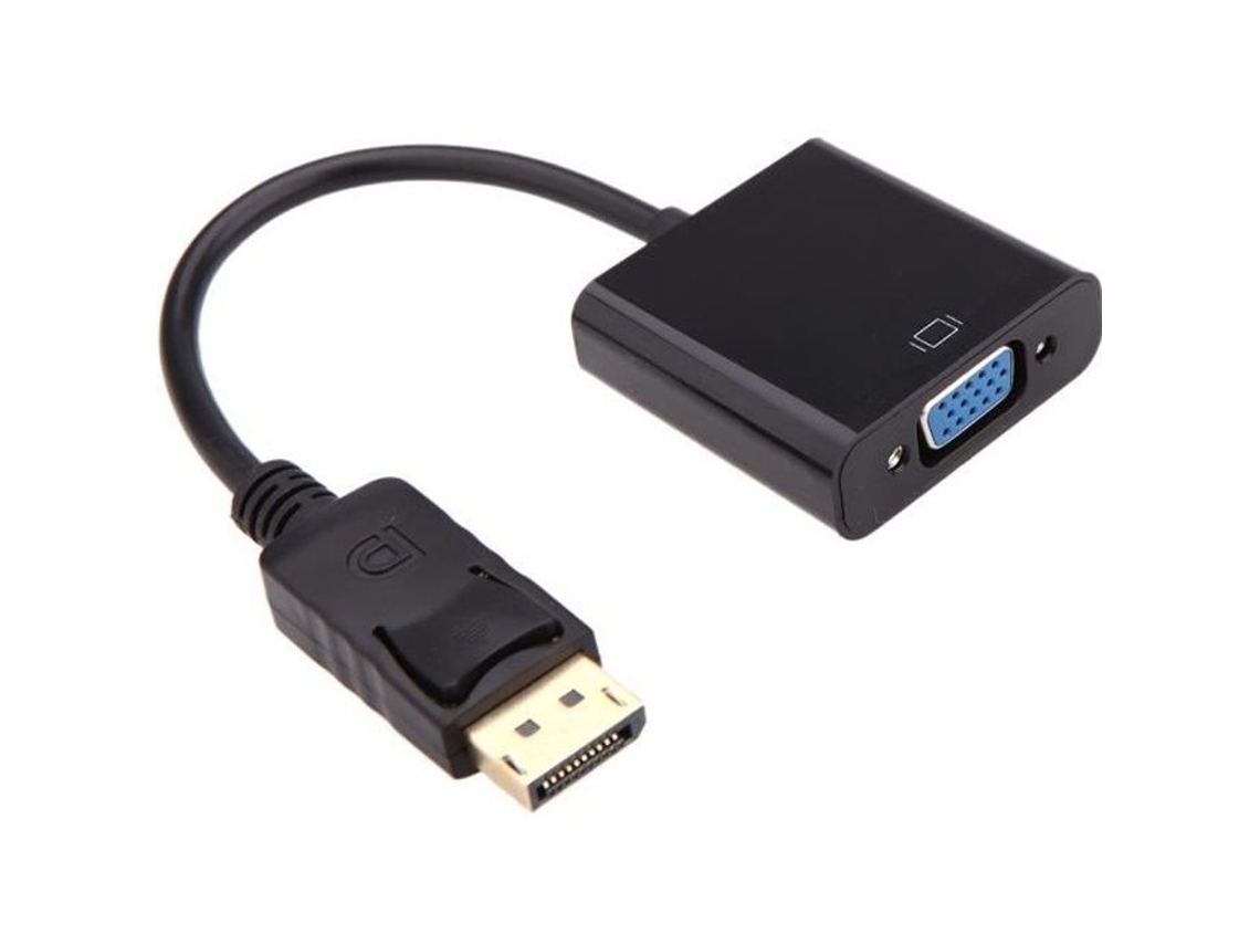 1080p DP DisplayPort Macho para VGA Fêmea Converter POPSPO