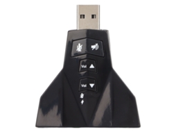 Adaptador De Áudio Usb Virtual 7.1 Canais Estéreo Externo