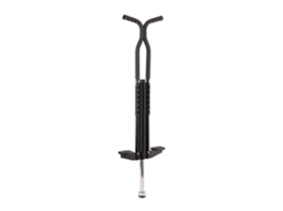 Pogo Stick Relaxdays Para Crianças, Bastão Saltitante Até 60 Kg, Acolchoado, Para Exterior, Antiderrapante, Inox, Preto